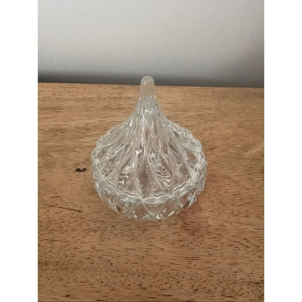 Godinger Crystal Famous Hershey Kiss Crystal Candy / Trinket Dish